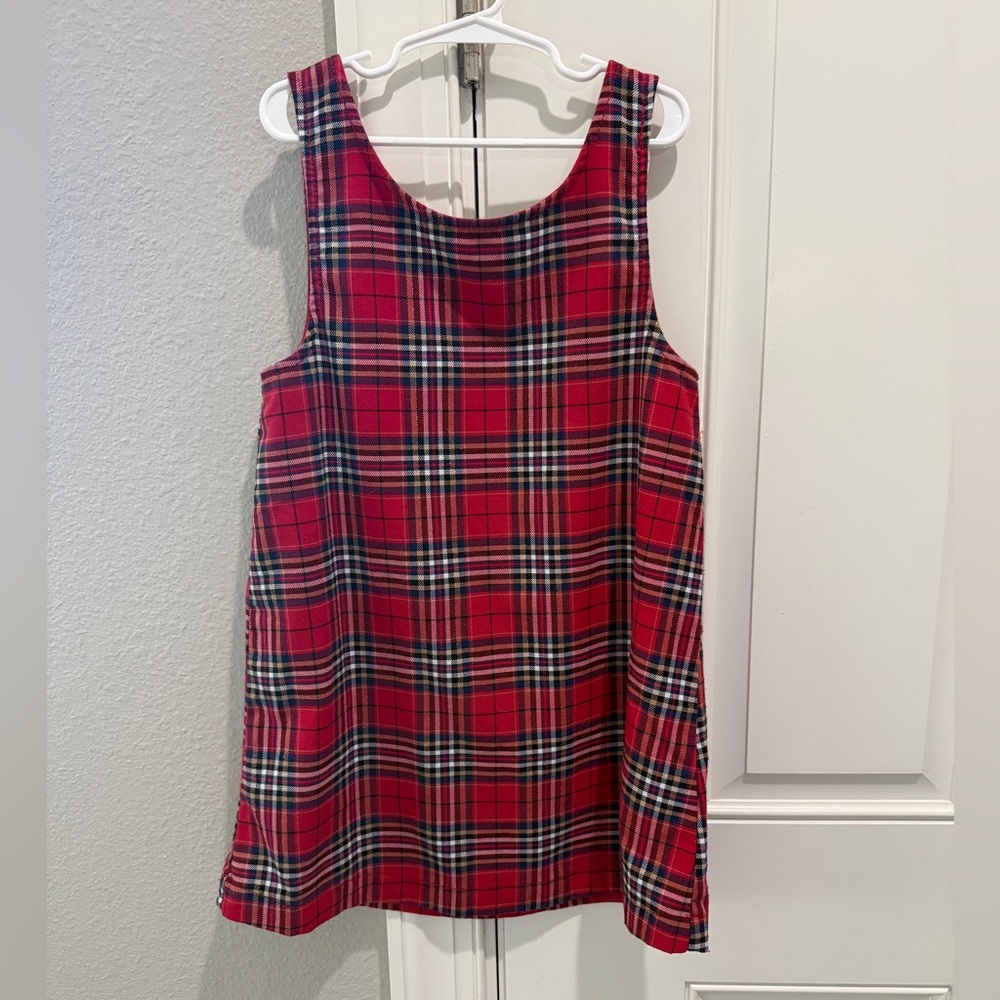 H&M Red Plaid Kids Tank Top